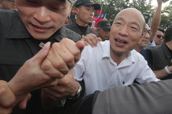 國民黨總統參選人韓國瑜蟬連十大新聞人物冠軍。 聯合報系資料照片/記者黃仲裕攝影 國民黨總統參選人韓國瑜蟬連十大新聞人物冠軍。 聯合報系資料照片/記者黃仲裕攝影