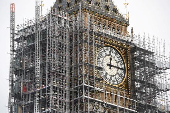 英國倫敦標誌性建築大笨鐘(Big Ben)鐘塔的維修費暴增。 路透社