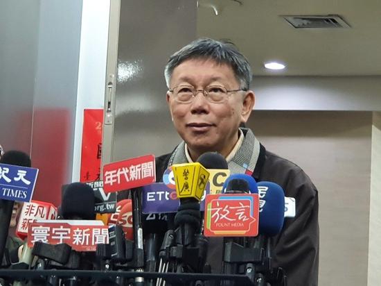 臺北市長柯文哲。記者楊正海/攝影 臺北市長柯文哲。記者楊正海/攝影