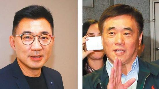 國民黨黨主席補選,由立委江啓臣(左)與國民黨前副主席郝龍斌(右)競爭。圖/聯合報系資料照片 國民黨黨主席補選,由立委江啓臣(左)與國民黨前副主席郝龍斌(右)競爭。圖/聯合報系資料照片