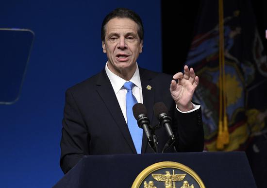 紐約州長葛謨Andrew Cuomo。 世界日報記者趙元良/攝影