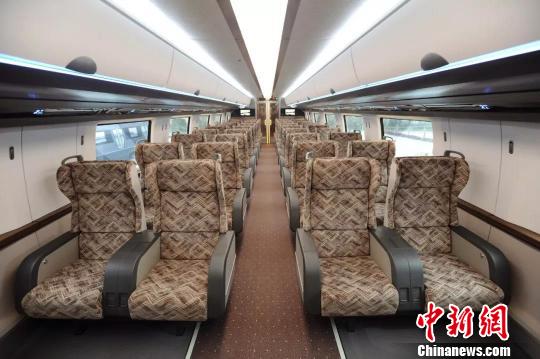 时速600公里高速磁浮试验样车内饰。中车四方股份公司提供