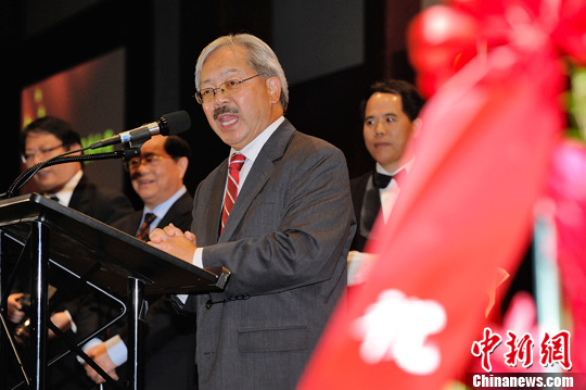 資料圖:當地時間2013年9月27日,時任舊金山華裔市長李孟賢出席活動。<a target='_blank' href='http://www.chinanews.com/'>中新社</a>發 陳鋼 攝