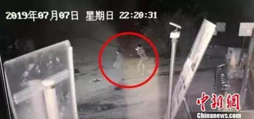 圖爲監控畫面。象山公安提供