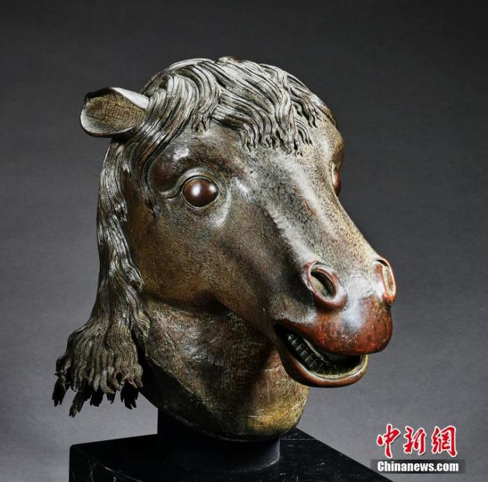 資料圖:馬首銅像。 國家文物局 供圖