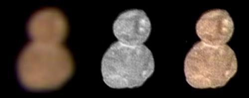 “新視野”號所拍攝的首批“天涯海角”圖片。(圖片來源:NASA)