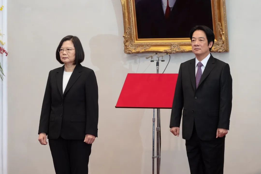 台湾地区领导人蔡英文与副领导人赖清德(图源:台湾“中央社”)