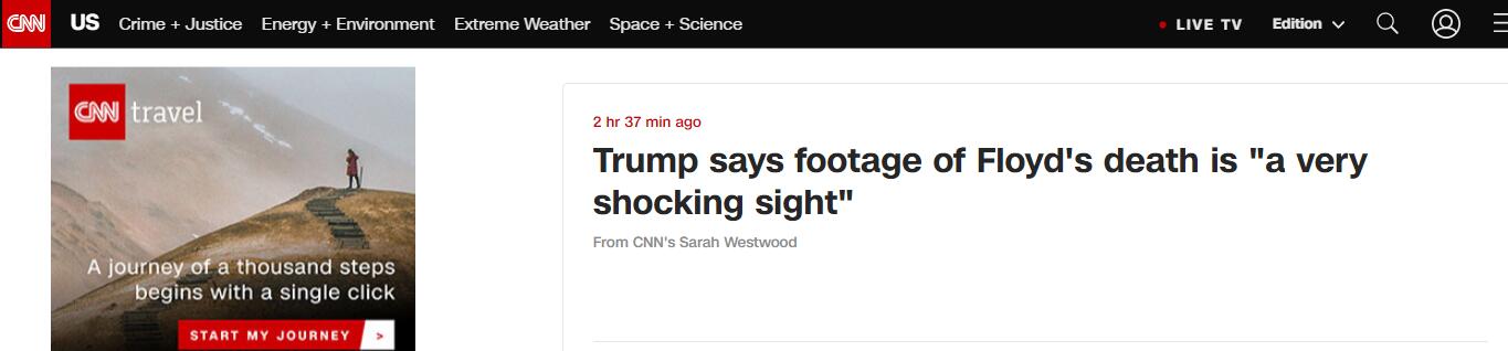 CNN報道截圖