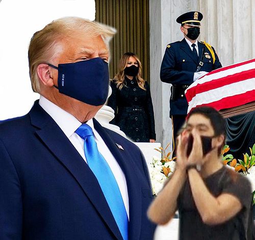 抗議羣衆對川普高喊:投票讓他下臺。
