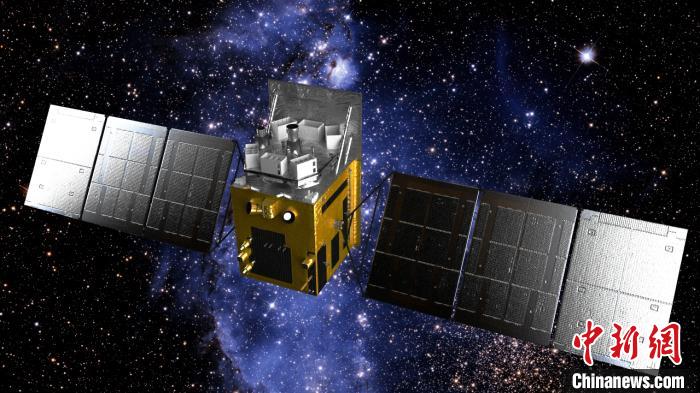 “慧眼”衛星在太空的藝術想象圖。中科院高能所“慧眼”衛星團隊 供圖