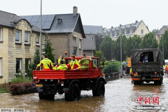 ﻿洪灾来袭德国逾百死启动军事警报 比利时20死全国哀悼