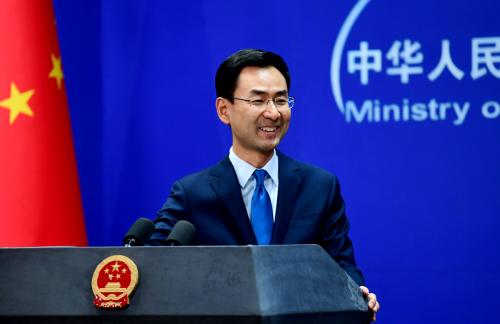 外交部發言人耿爽。