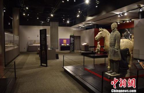 《兵馬俑:秦始皇帝的永恆守衛》展覽在美國展出。資料圖