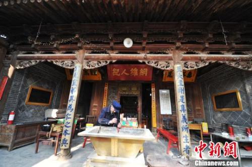 資料圖:一處保存完好的清代祠堂。楊豔敏 攝