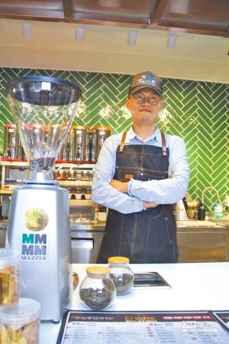 唯美客文创聚落拾捌餐饮店负责人林东岳。台湾《旺报》记者李锌铜摄