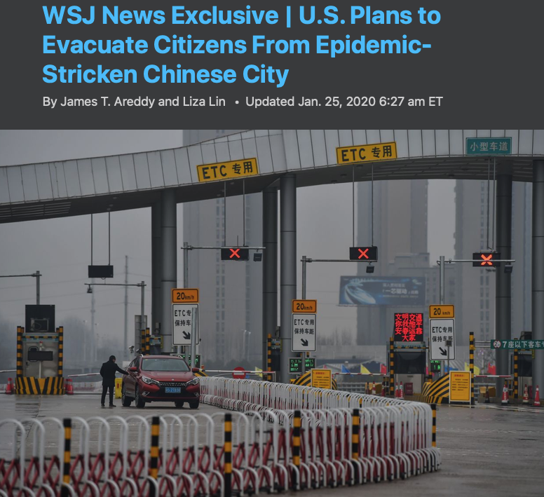 《華爾街日報》報道截圖