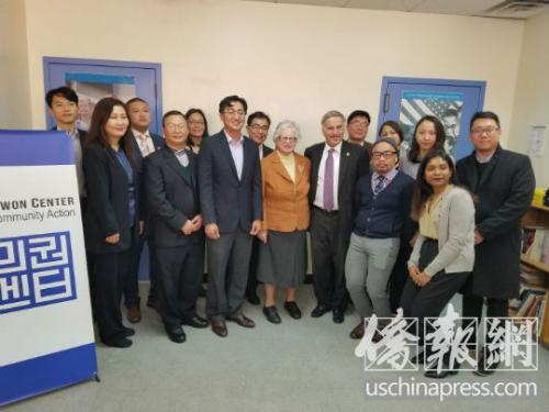 亞太裔組織和民選官員發佈2019年重點移民政策。(圖片來源:美國僑報網記者張晶攝)
