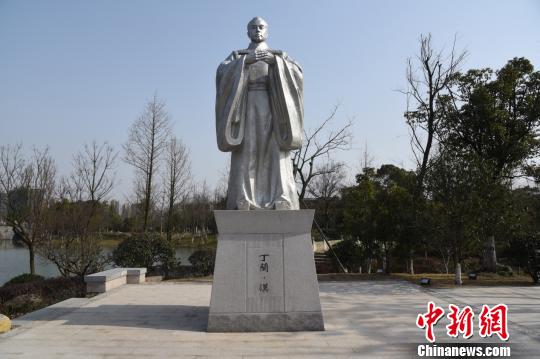 圖爲:丁蘭像(資料圖) 範宇斌 攝