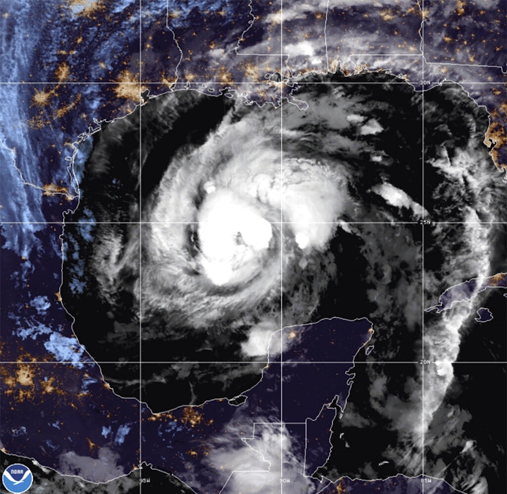 熱帶風暴“澤塔”升級爲颶風。（圖片來源：美聯社）